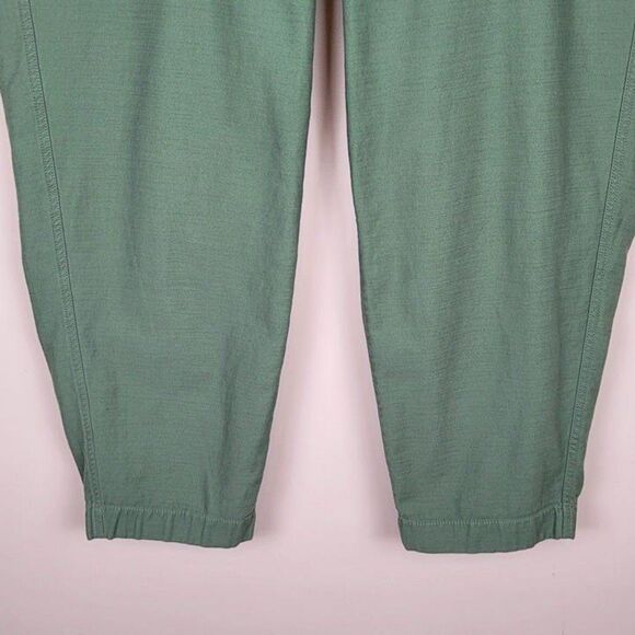 J. Crew Size 18 Cotton Camp Pants High Rise Crop Utility Green - Picture 6 of 10